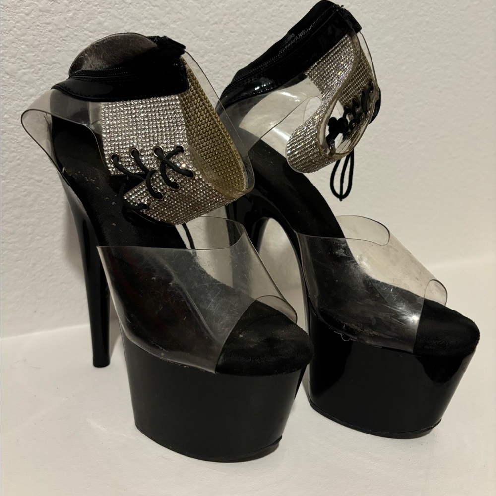 Black Pleaser Heels